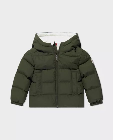 Зелений пуховик MONCLER KIDS