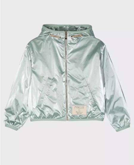 MONCLER KIDS Зелена куртка з капюшоном Aideen 8-14 років