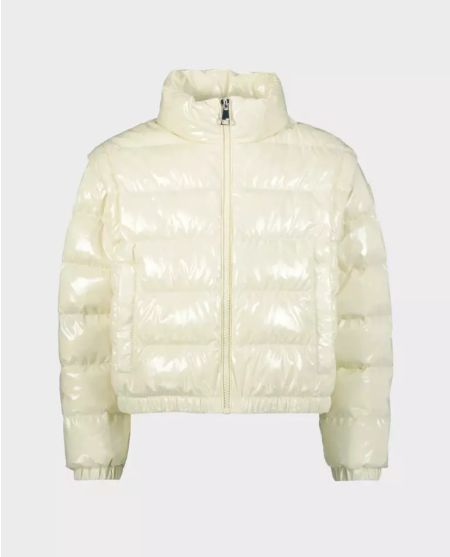 MONCLER KIDS Жовта стьобана куртка