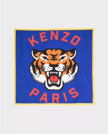 KENZO Шовковий шарф із тигром