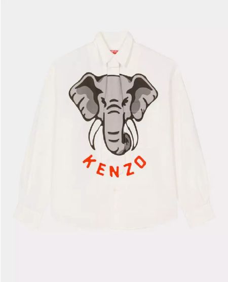 KENZO Біла сорочка "Kenzo Elephant"