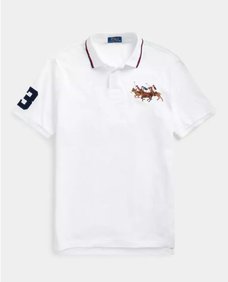 Сорочка-поло з бавовни RALPH LAUREN Custom Slim Fit