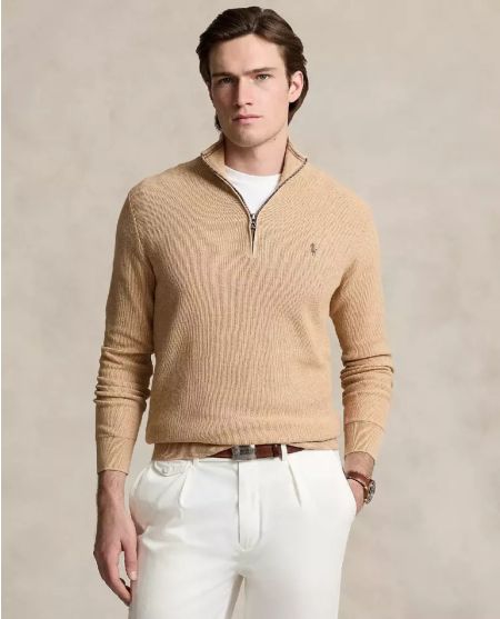 RALPH LAUREN Бежевий светр Regular Fit