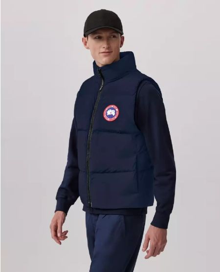 CANADA GOOSE темно-синій пуховий жилет Lawrence