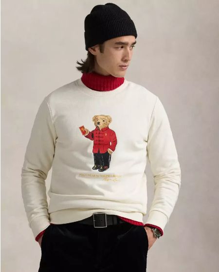 Толстовка RALPH LAUREN Cream New Year Polo Bear