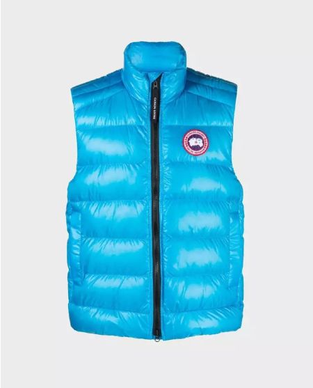 CANADA GOOSE Синій пуховий жилет Crofton