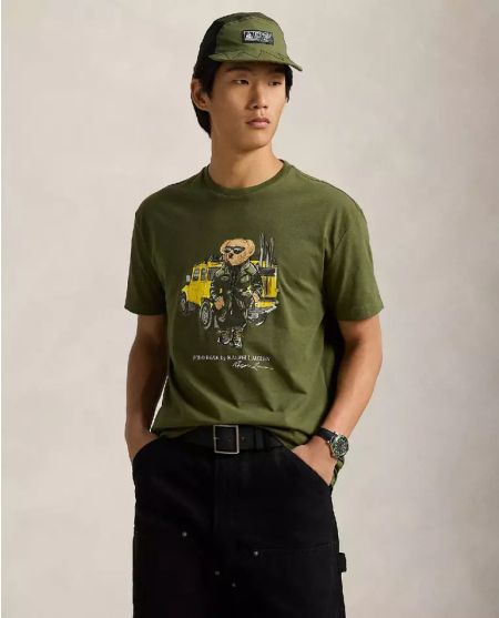 Футболка RALPH LAUREN Olive Bear Classic Fit T-Shirt