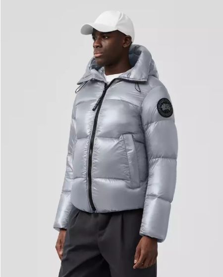 CANADA GOOSE Срібна пухова куртка Crofton