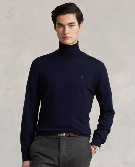 Водолазка RALPH LAUREN темно-синя Regular Fit