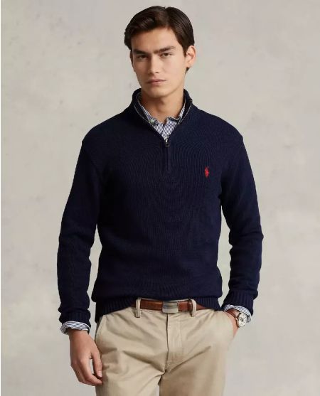 Темно-синій джемпер RALPH LAUREN Regular Fit