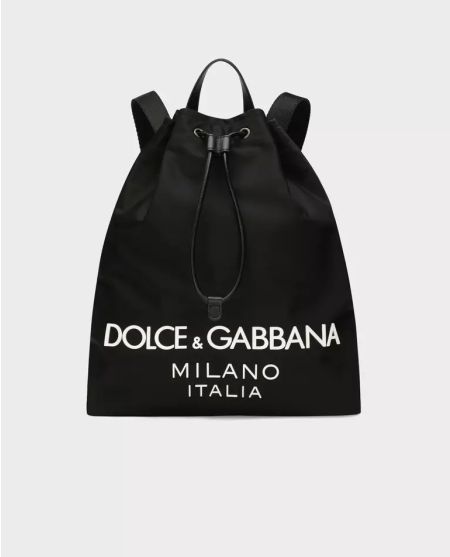 DOLCE & GABBANA Нейлоновий рюкзак на шнурках