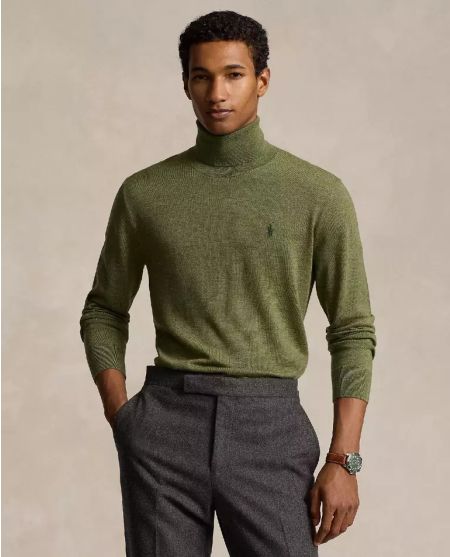 Водолазка з логотипом RALPH LAUREN Olive