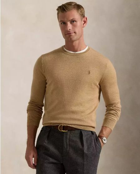 Джемпер із логотипом із вовни RALPH LAUREN Slim Fit