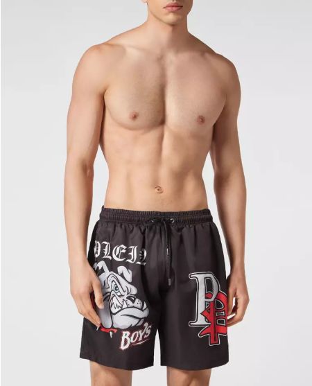 Шорти для плавання PHILIPP PLEIN Black Bulldog