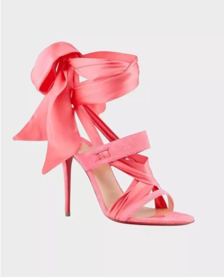 Сандалі CHRISTIAN LOUBOUTIN Pink Foulard Cheville Сандалі CHRISTIAN LOUBOUTIN Pink Foulard Cheville