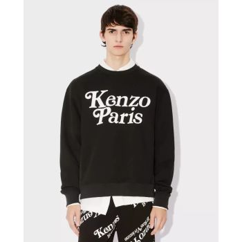 KENZO Чорна бавовняна толстовка з логотипом