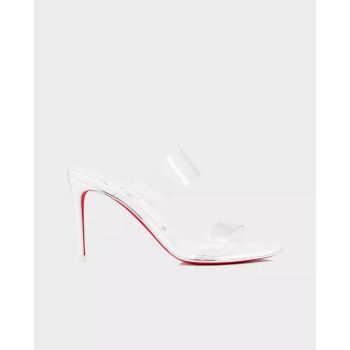 CHRISTIAN LOUBOUTIN Білі шльопанці Just Nothing