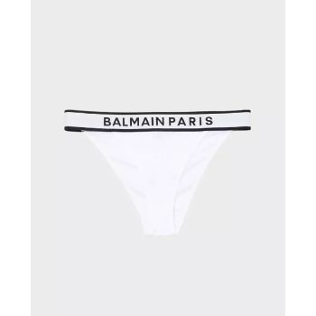 BALMAIN Білі стрінги з логотипом