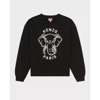 KENZO Чорний світшот з логотипом Varsity Junge