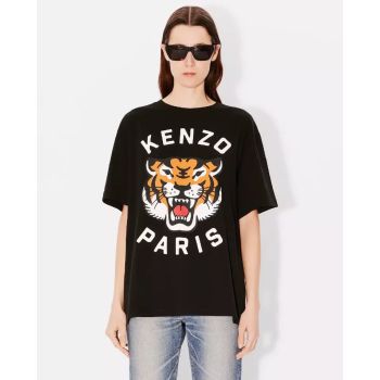 KENZO Черная футболка Lucky Tiger 