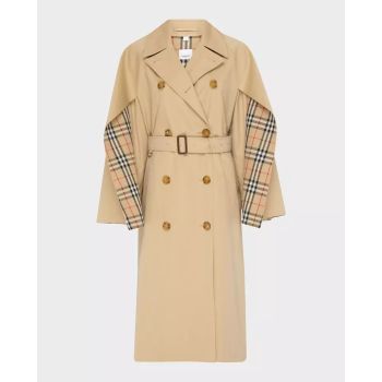 BURBERRY Бавовняний бежевий тренч Cotness