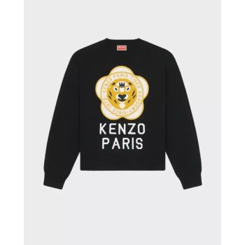 Чорний джемпер з логотипом KENZO