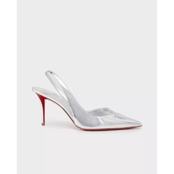 Серебряные насосы Postich 80 от CHRISTIAN LOUBOUTIN