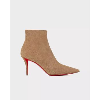 CHRISTIAN LOUBOUTIN Бежевые сапоги на шпильке So Apostropha