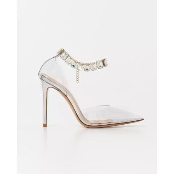 Сандалии на шпильке GIANVITO ROSSI Metallic PVC  