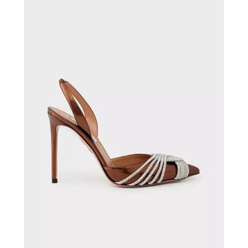 Слінг-шпильки AQUAZZURA Metallic Gatsby 10,5 см