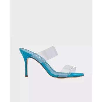 Шльопанці MANOLO BLAHNIK Blue Scolto