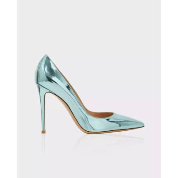 GIANVITO ROSSI Синие металлические шпильки Gianvito  