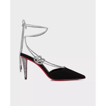 CHRISTIAN LOUBOUTIN Astrid Lace Strass Stiletto Sandals - LIMITED EDITION