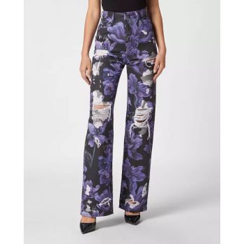 PHILIPP PLEIN Джинсовые брюки Palace Fit Flowers