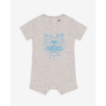 KENZO KIDS Серый спальный костюм с тигровым принтом 0-2 года 