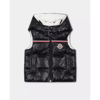 MONCLER KIDS Темно-синя жилетка Peter з логотипом 0-3 роки