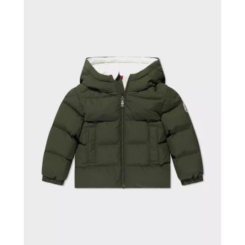 Зелений пуховик MONCLER KIDS