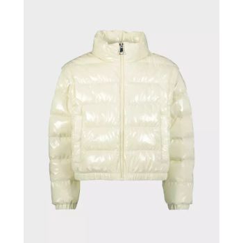 MONCLER KIDS Жовта стьобана куртка