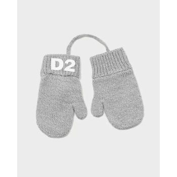 DSQUARED2 KIDS Сірі рукавички з логотипом