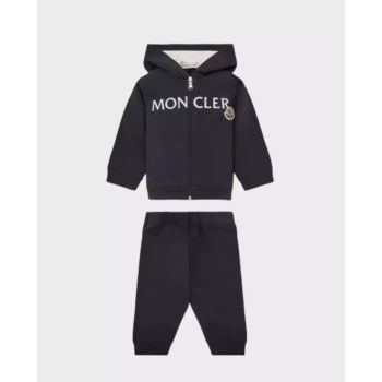 MONCLER KIDS Темно-синій бавовняний комплект