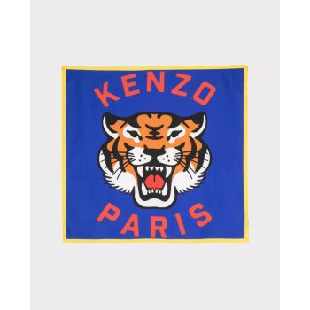 KENZO Шовковий шарф із тигром