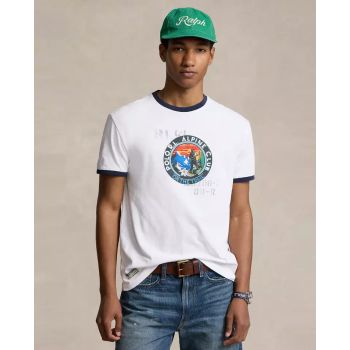 Футболка с принтом RALPH LAUREN Cotton white 