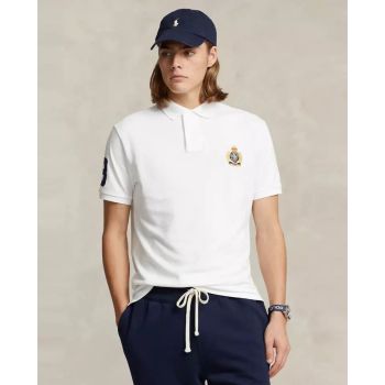 RALPH LAUREN Белая рубашка-поло Slim Fit на заказ 