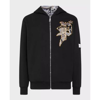 Худи PHILIPP PLEIN Black Paisley Gothic