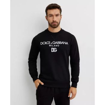 DOLCE & GABBANA Чорна толстовка з логотипом