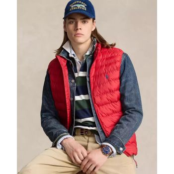 RALPH LAUREN Красная утепленная жилетка 