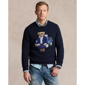 RALPH LAUREN Темно-синий джемпер Polo Bear 