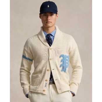 RALPH LAUREN Кремовый накладной кардиган 