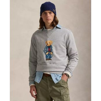 RALPH LAUREN Серая флисовая толстовка Polo Bear 