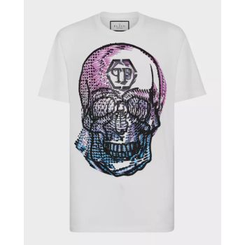 Хлопковая футболка PHILIPP PLEIN с принтом Skull & Plein